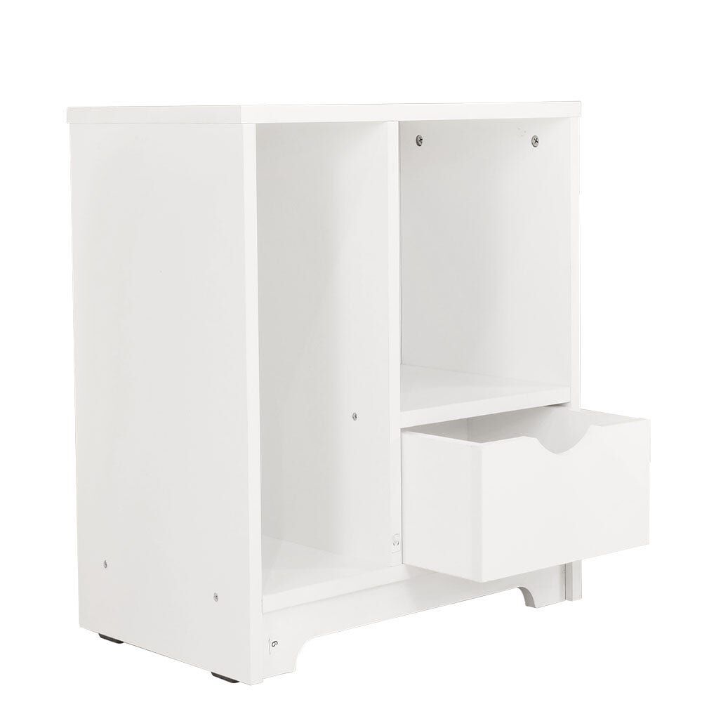 SB Furniture, Looms, Mayson Bedside Cabinet, White Color, W48xD30xH50 cm.