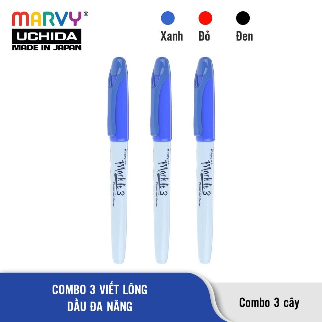 Combo 3 Bút Lông Dầu Đa Năng Marvy 5080