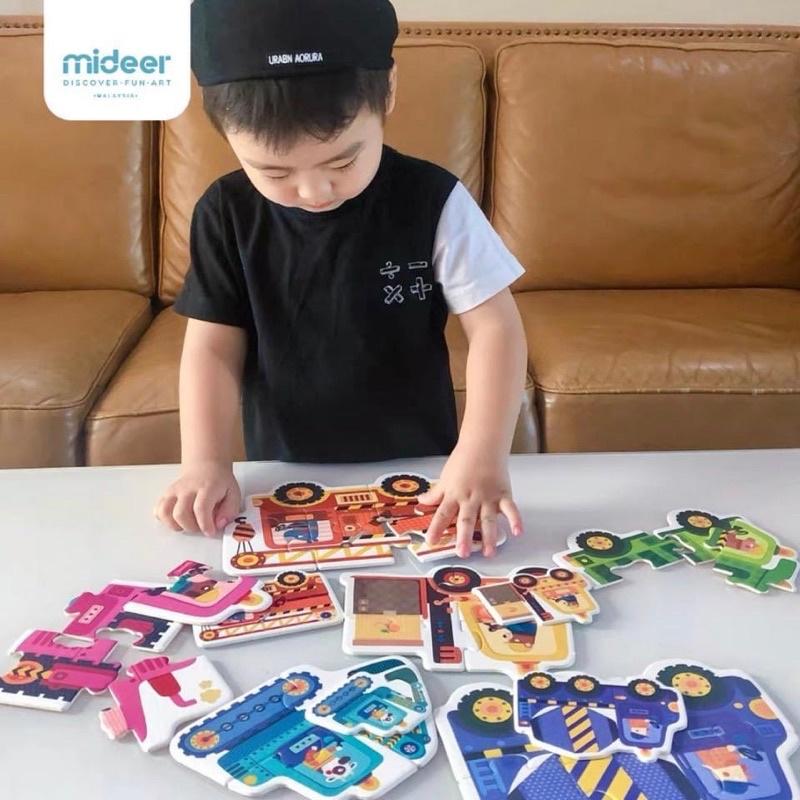 Đồ Chơi Ghép Hình Cho Bé Mideer My First Puzzle, Đồ Chơi xếp hình tư duy Phát Triển Trí Tuệ Cho Bé 2,3,4 Tuổi 8 Chủ Đề