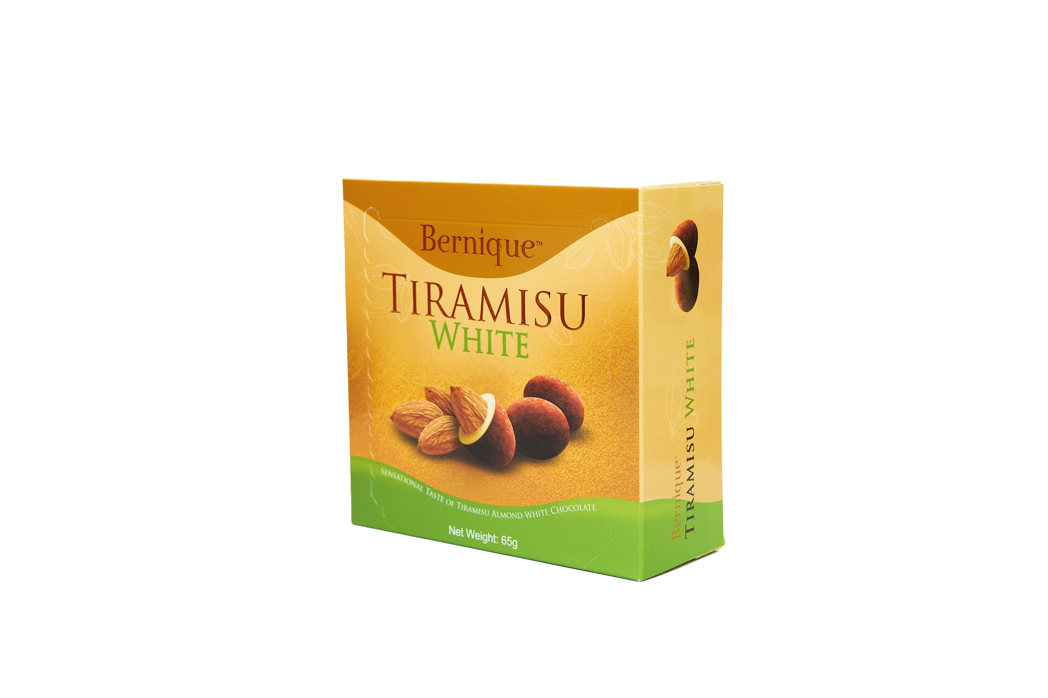 Chocolate Trắng Tiramisu Hạnh Nhân Bernique Malaysia- Chocolate White Tiramisu Almond Bernique 65g/1box