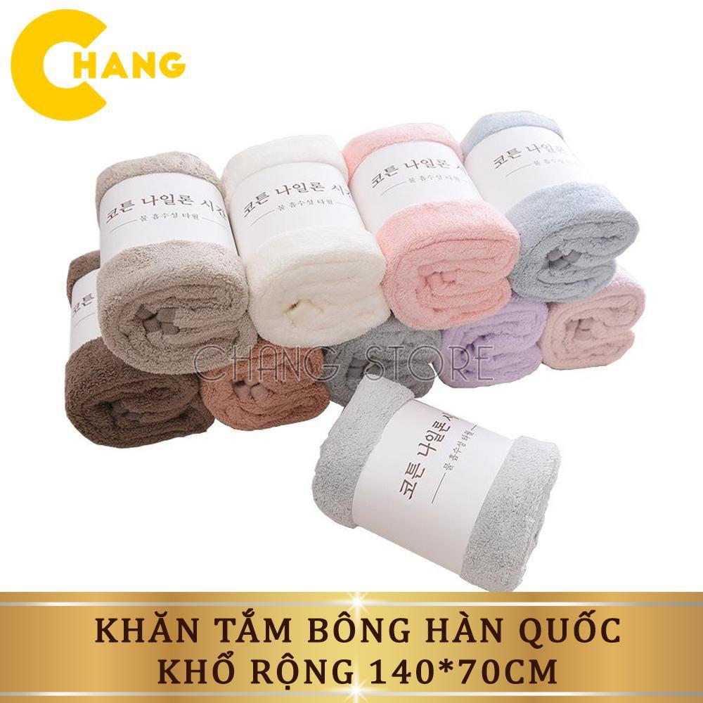 Khăn Tắm Bông Hàn Quốc Mềm Mại Cao Cấp Khổ 140x70cm