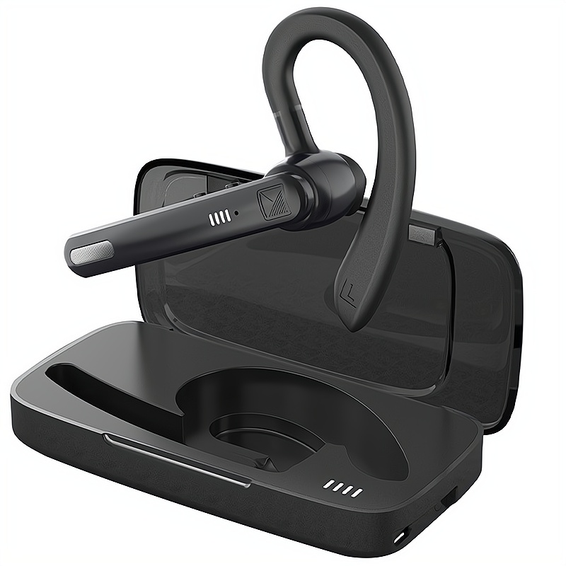 Tai nghe Bluetooth không dây di động Các cuộc gọi thoại tai nghe khử tiếng ồn Bluetooth 5.0 Pin tốt treo tai nghe, việc kinh doanh cưỡi, đi xe đạp giao đồ ăn chuyển phát nhanh, điều khiển tai nghe Bluetooth Quà tặng sinh nhật cho đồng nghiệp, bạn bè