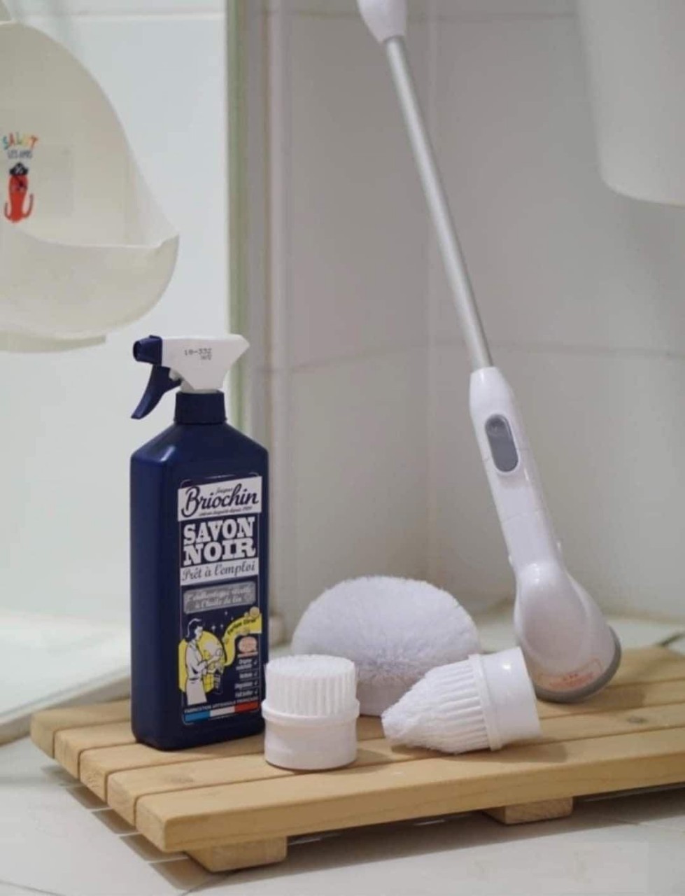 Chổi vệ sinh nhà tắm bằng điện Ohella Neospin Scrubber Hàng chính hãng