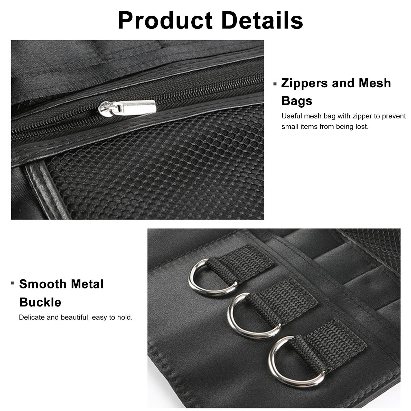 Túi đeo thắt lưng đựng dụng cụ trang điểm với đai điều chỉnh chất liệu vải sợi Nylon