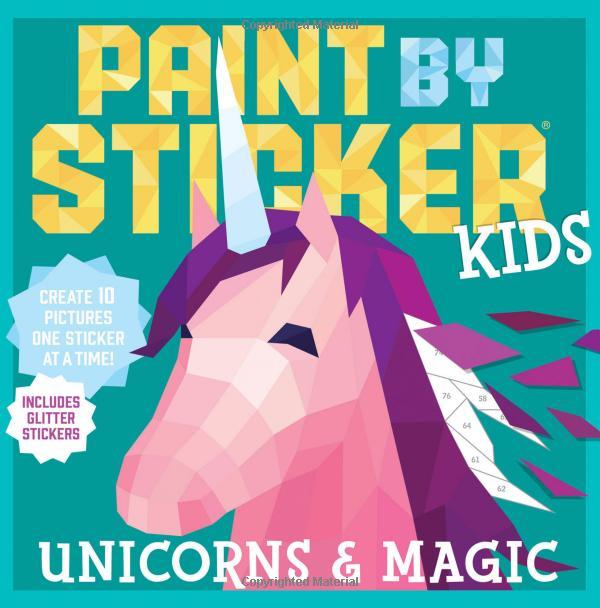Sách ngoại văn: Paint By Sticker Kids: Unicorns And Magic: Create 10 Pictures One Sticker At A Time!