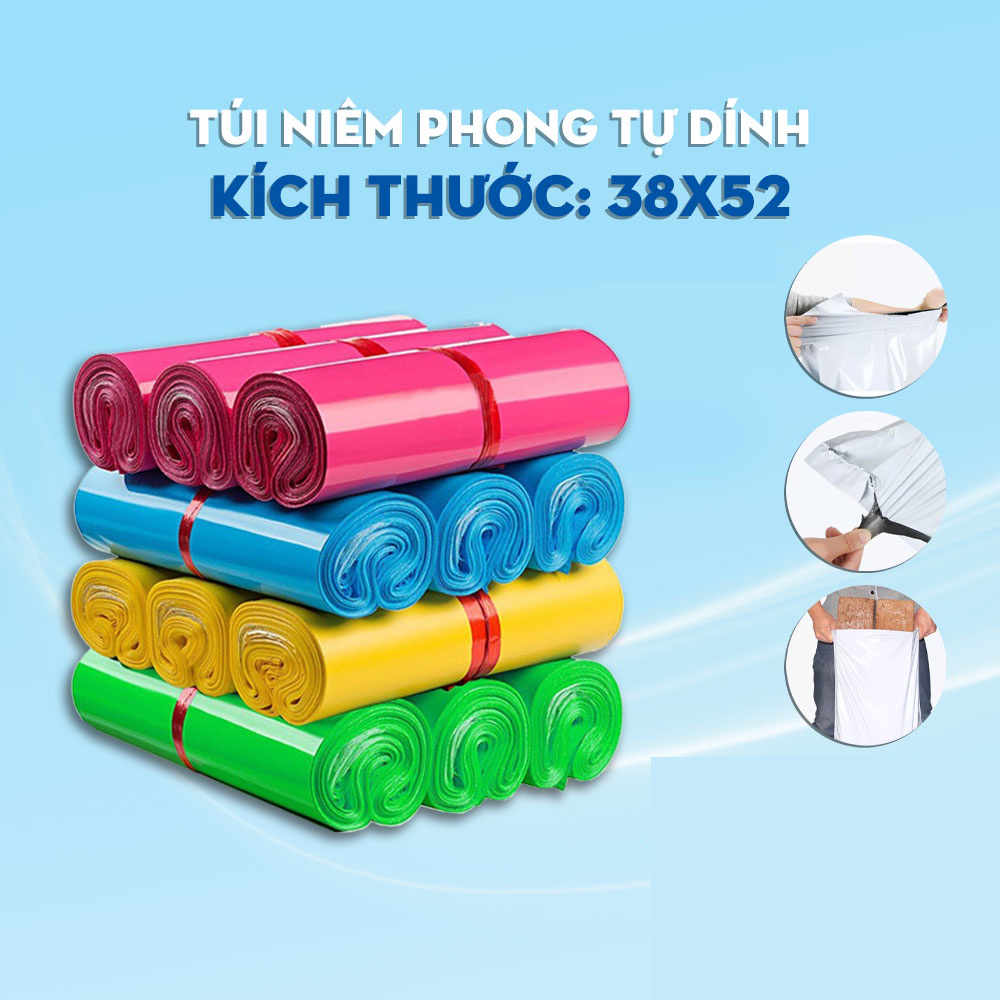 Túi Niêm Phong Túi Gói Hàng 38x52 Đóng Gói Hàng Nhanh 1KG