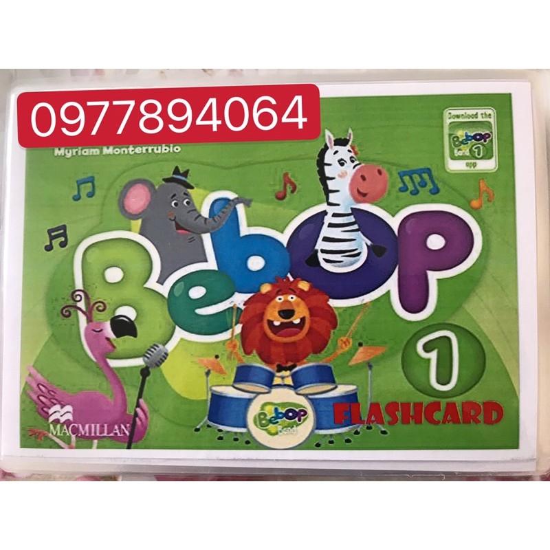 Thẻ Flashcards Tiếng Anh Bebop level 1️ép plastics bền đẹp️