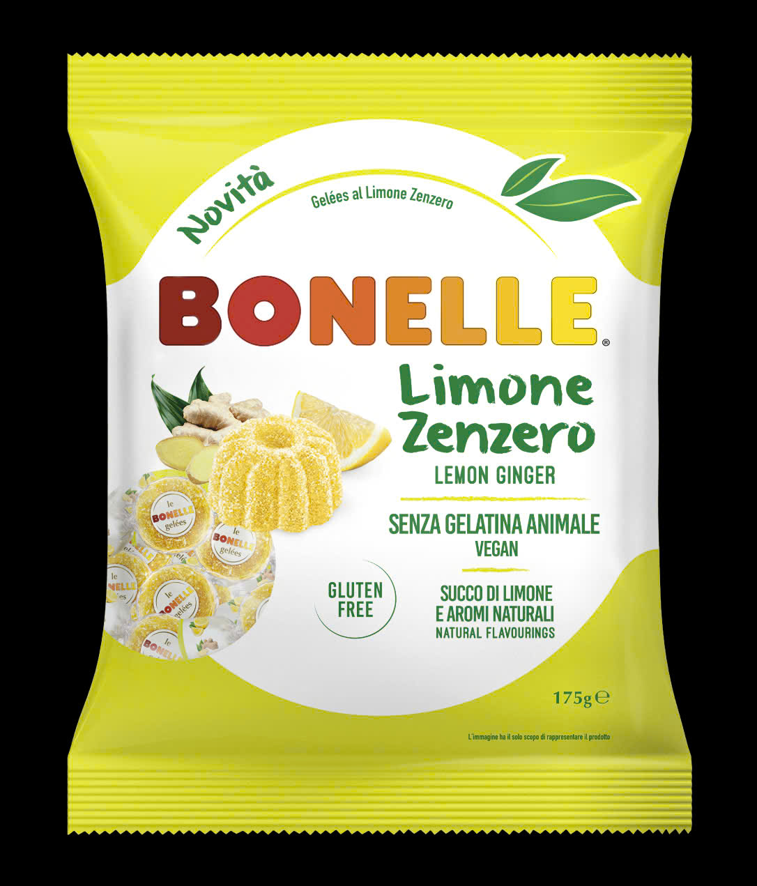 Kẹo Bonelle hương vị chanh gừng 150g - gói