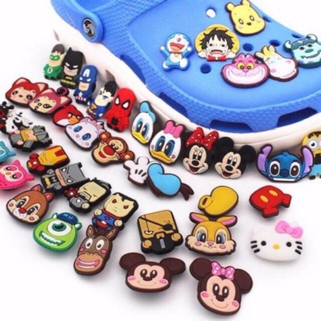 combo 10 sticker gắn trang trí dép Crocs Dép lỗ - Giao ngẫu nhiên