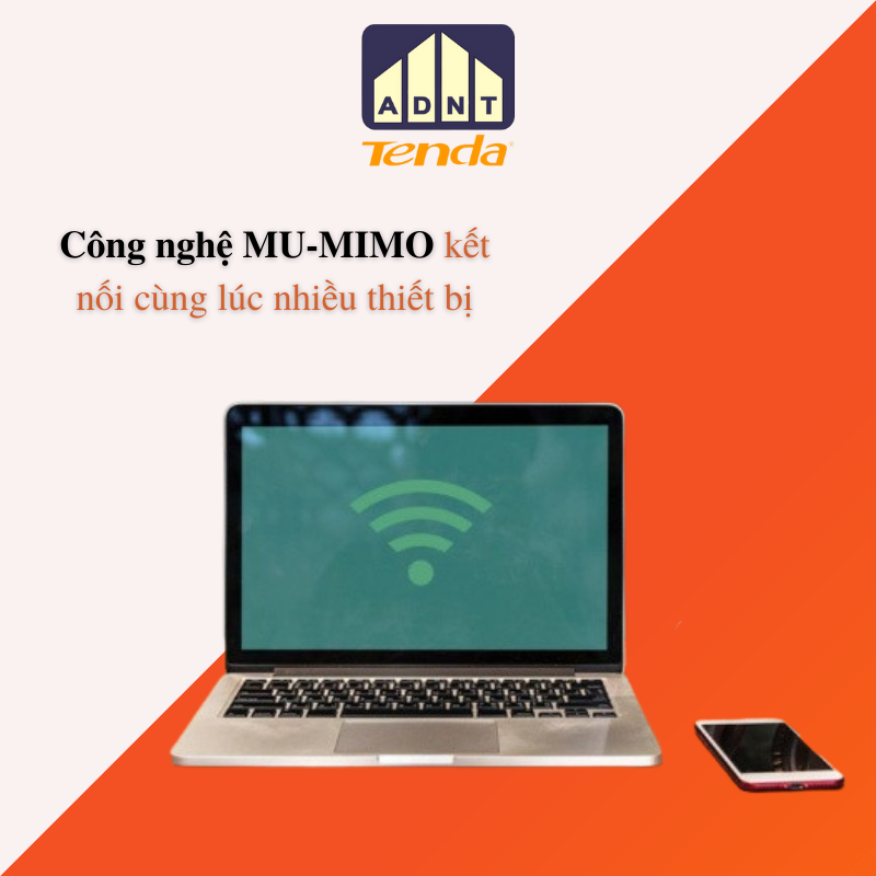 Bộ phát wifi chuẩn 1200 Mbps 5 râu băng tần kép Wireless Router AC7 Tenda hàng chính hãng