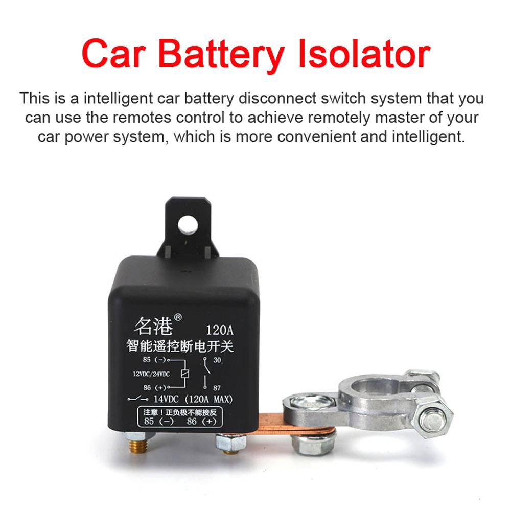 Car Auto Universal Wireless Remotes Control Battery Switch Intelligent Switch Relay Car Battery Disconnect Cut Off Isolator Switch