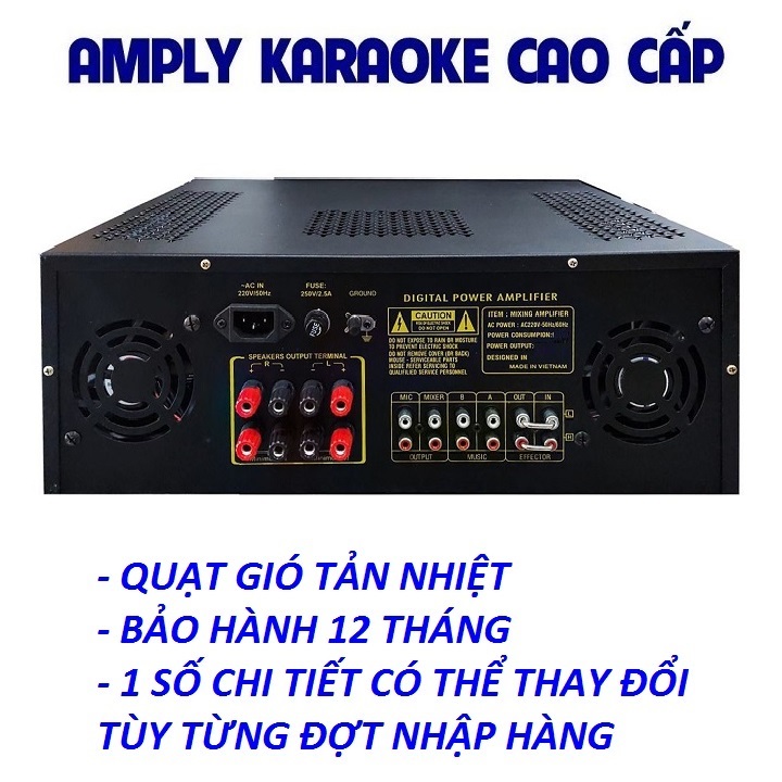 Amply Bluetooth SANKIO SK-9900 Amplifier Equalizer, 20 sò lớn, 8 cổng micro - Hàng chính hãng cao cấp