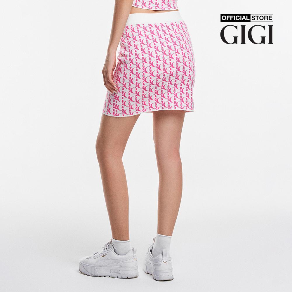 GIGI - Chân váy bút chì mini lưng thun phối logo thời trang G3301K231705