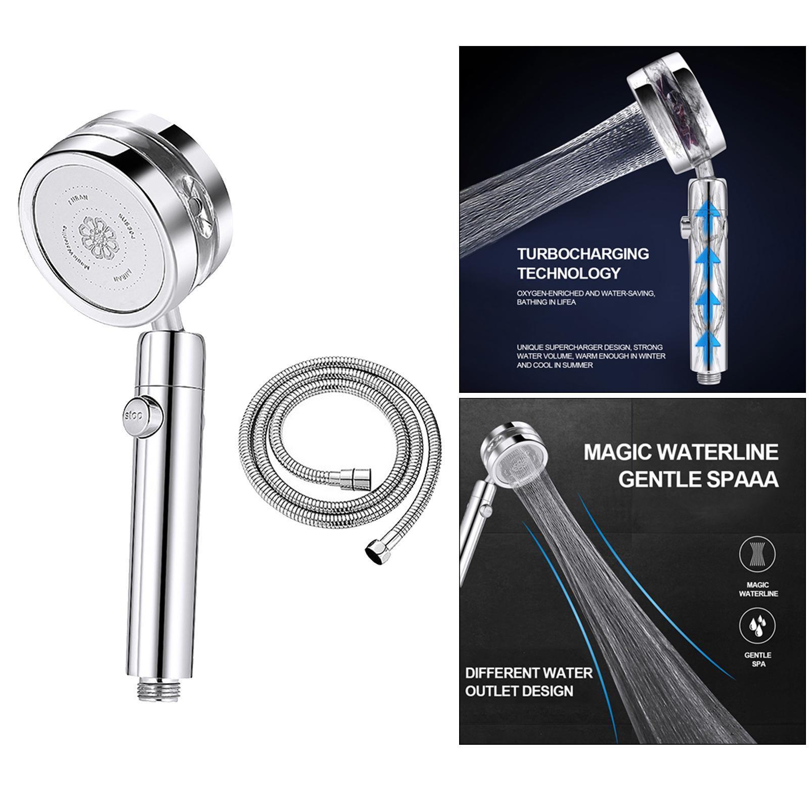 High Pressure Handheld Shower Head for Bathroom Silver
