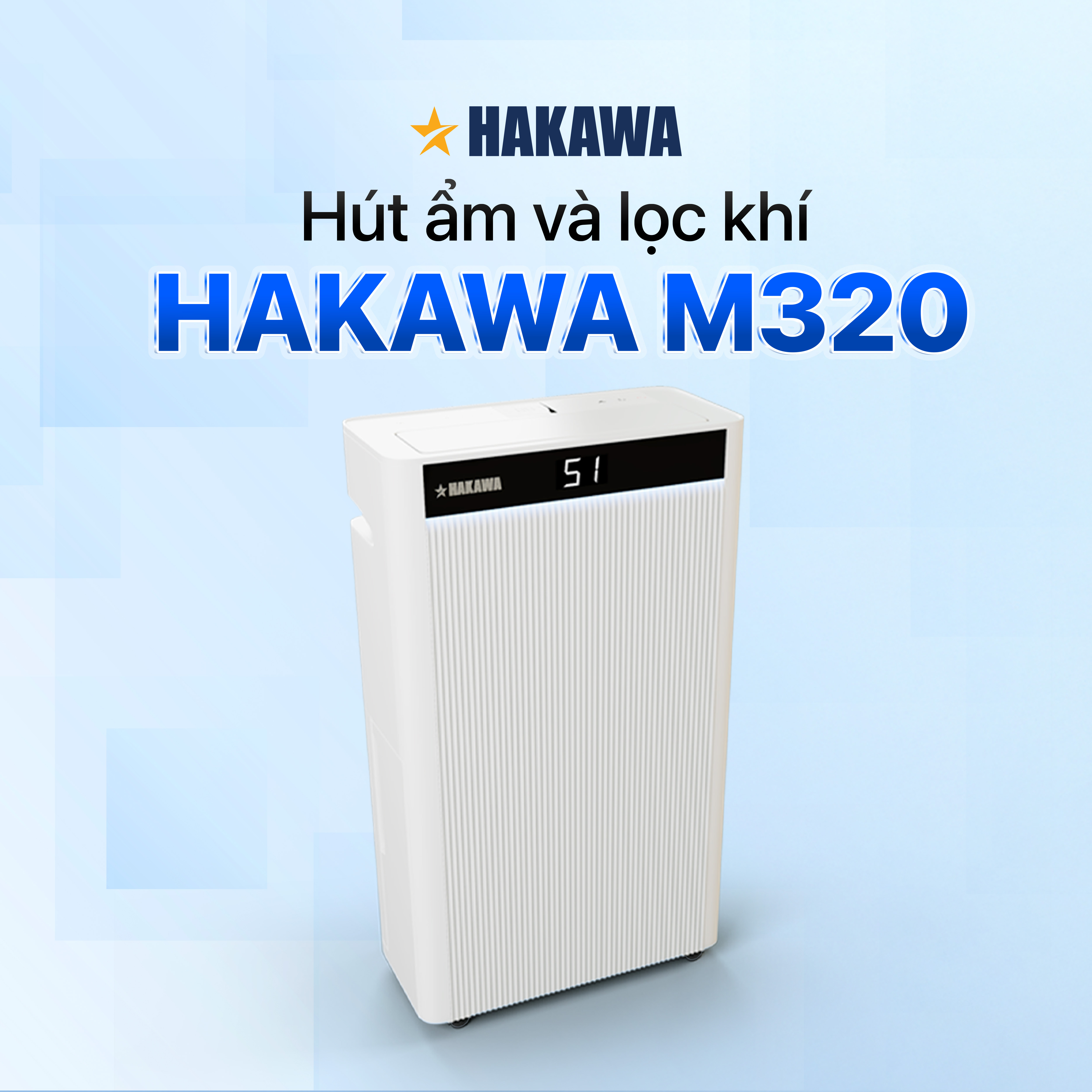 Máy hút ẩm Airdog Hakawa M320 Công Nghệ Khí Nén Dùng Cho Phòng 60m² Hàng Chính Hãng