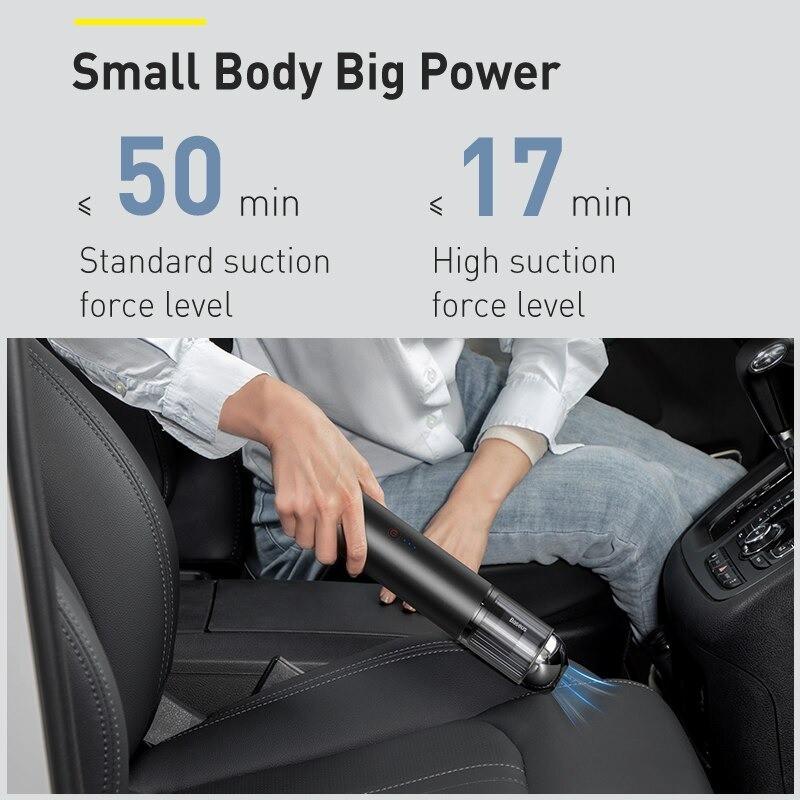 Máy hút bụi pin sạc cầm tay Baseus A3 Car Vacuum Cleaner -Hàng Chính Hãng