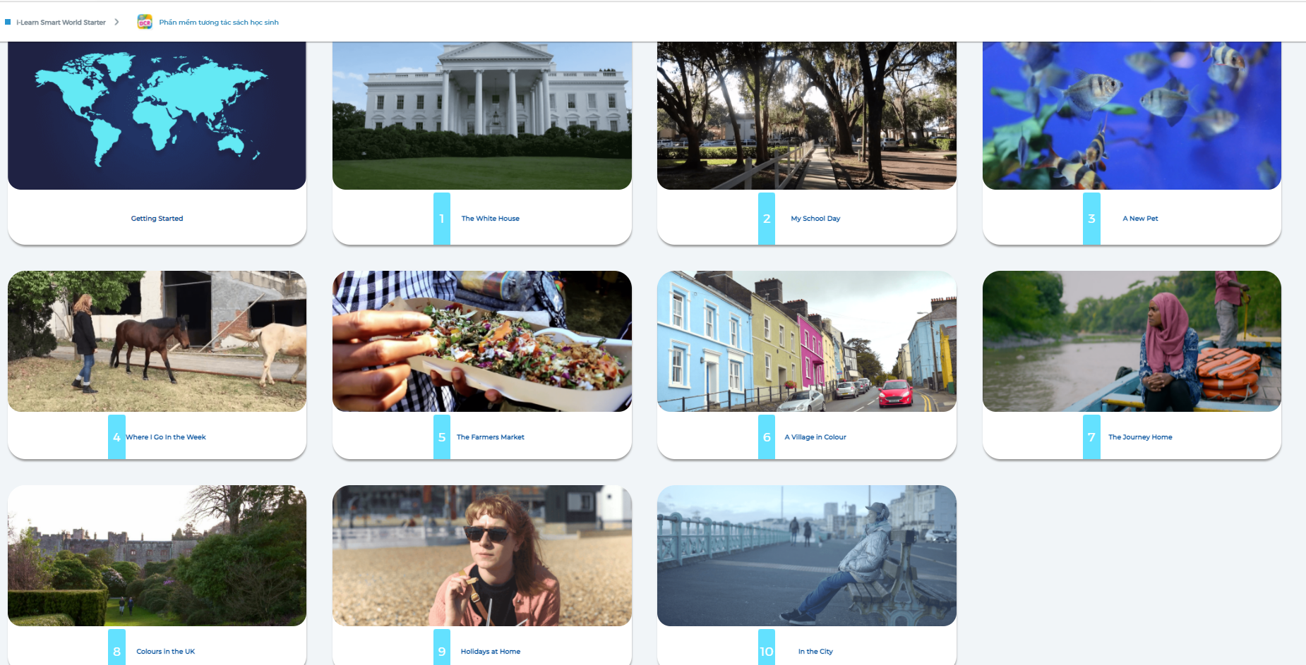 [APP] i-Learn Smart World Starter - Ứng dụng phần mềm tương tác sách học sinh