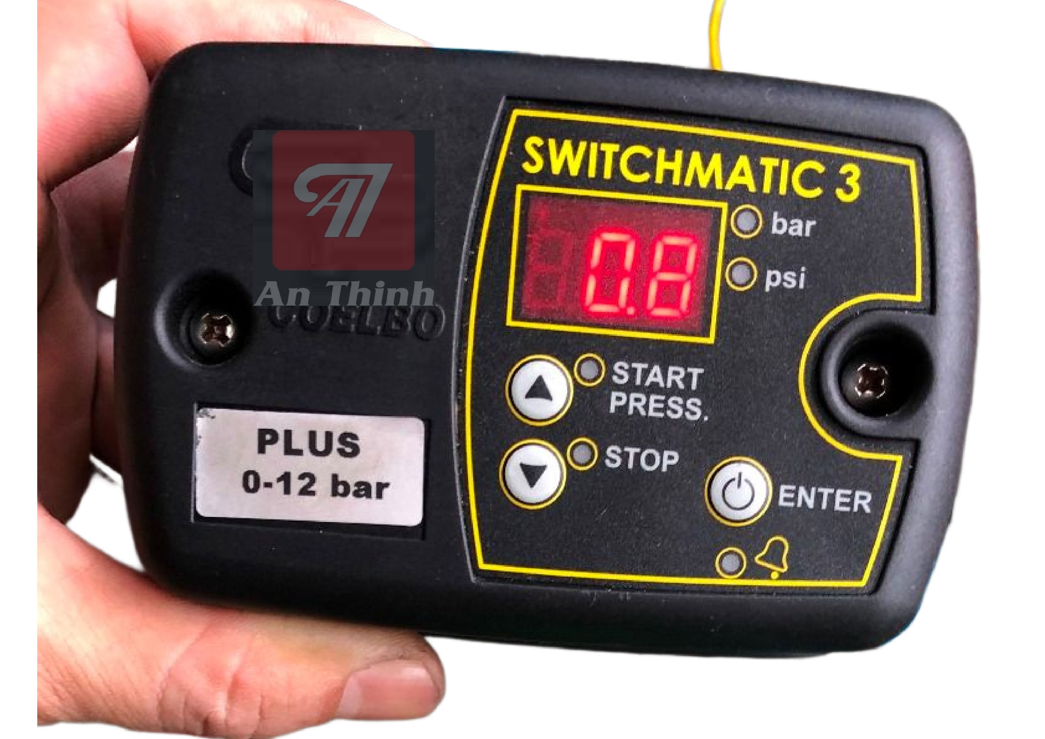 Đồng hồ áp suất điện tử kèm Công tắc áp suất Switchmatic 3 Coelbo Tây Ban Nha - Tự động tăng áp bảo vệ bơm chạy khô