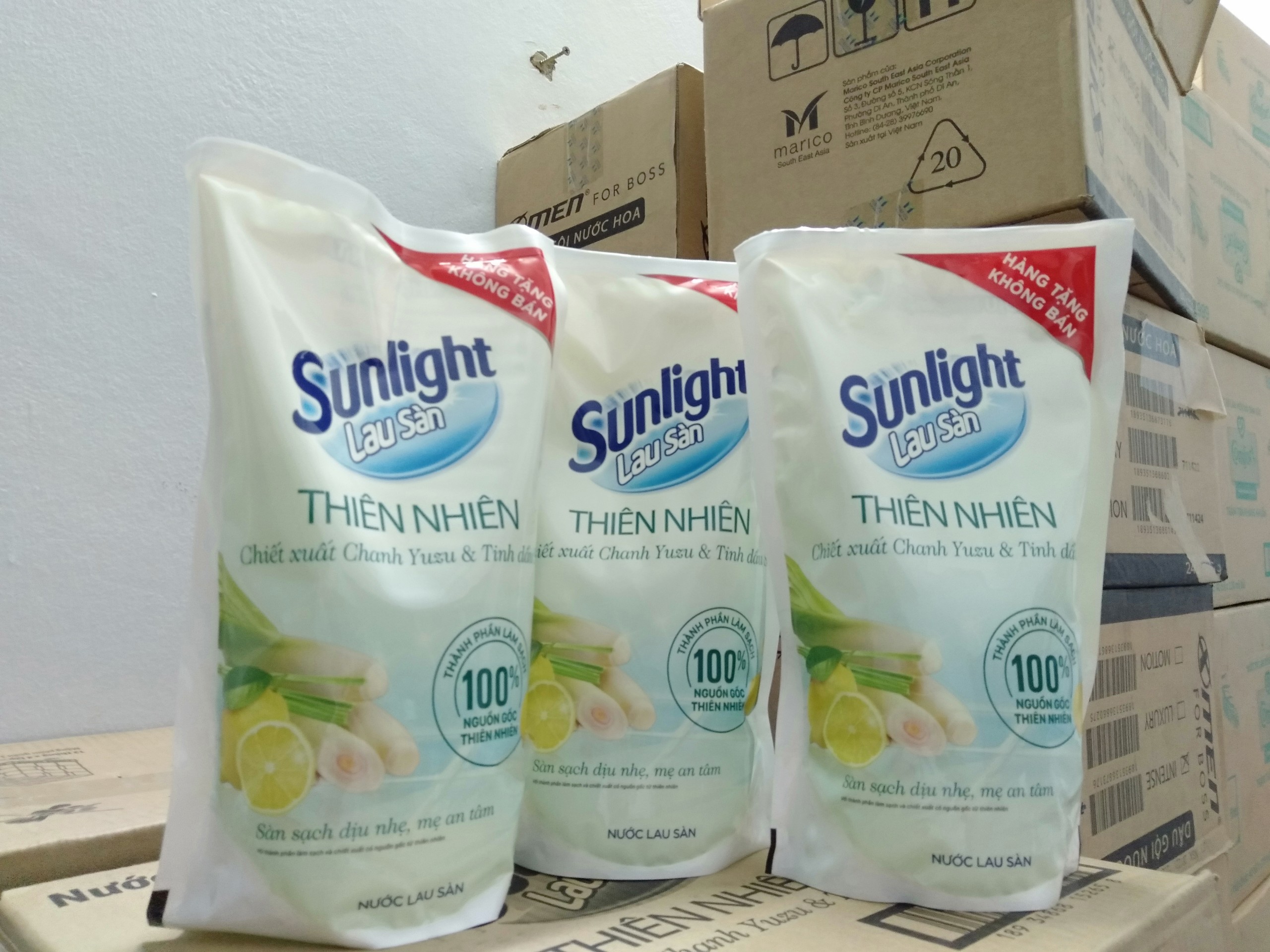 Combo 5 túi nước Lau Sàn Sunlight 700g