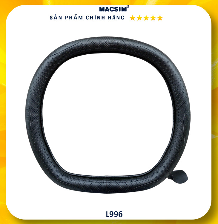 Bọc vô lăng cao cấp Macsim mã DDcut L996 chất liệu da thật - Khâu tay 100%