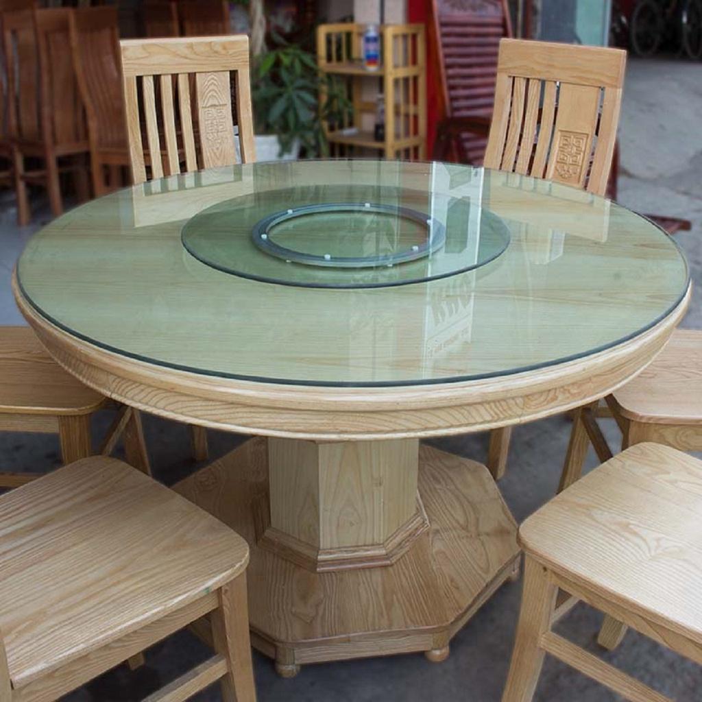 Bộ Bàn Ăn Tròn Gỗ Sồi Nga