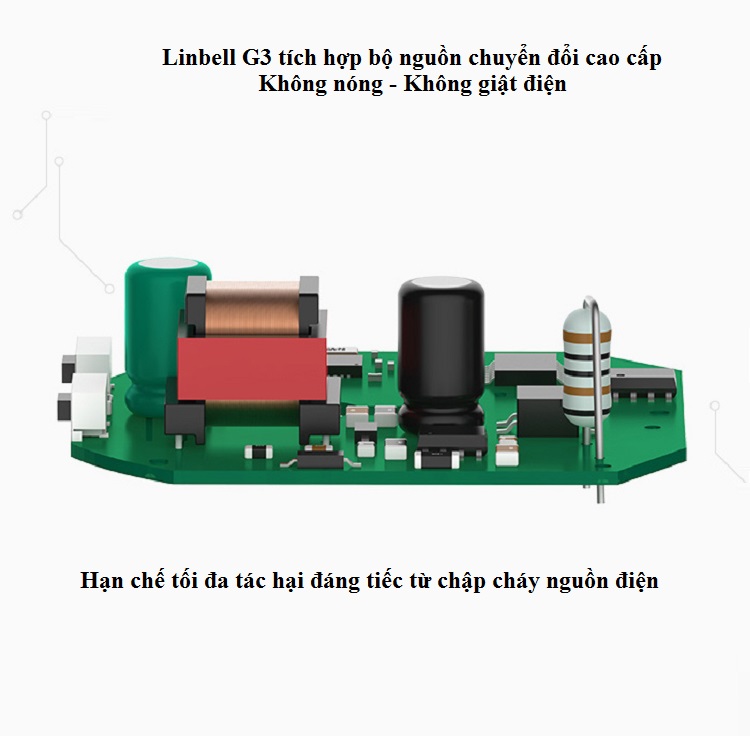 Chuông cửa không dây, không dùng pin, chống nước cao Linbell G3