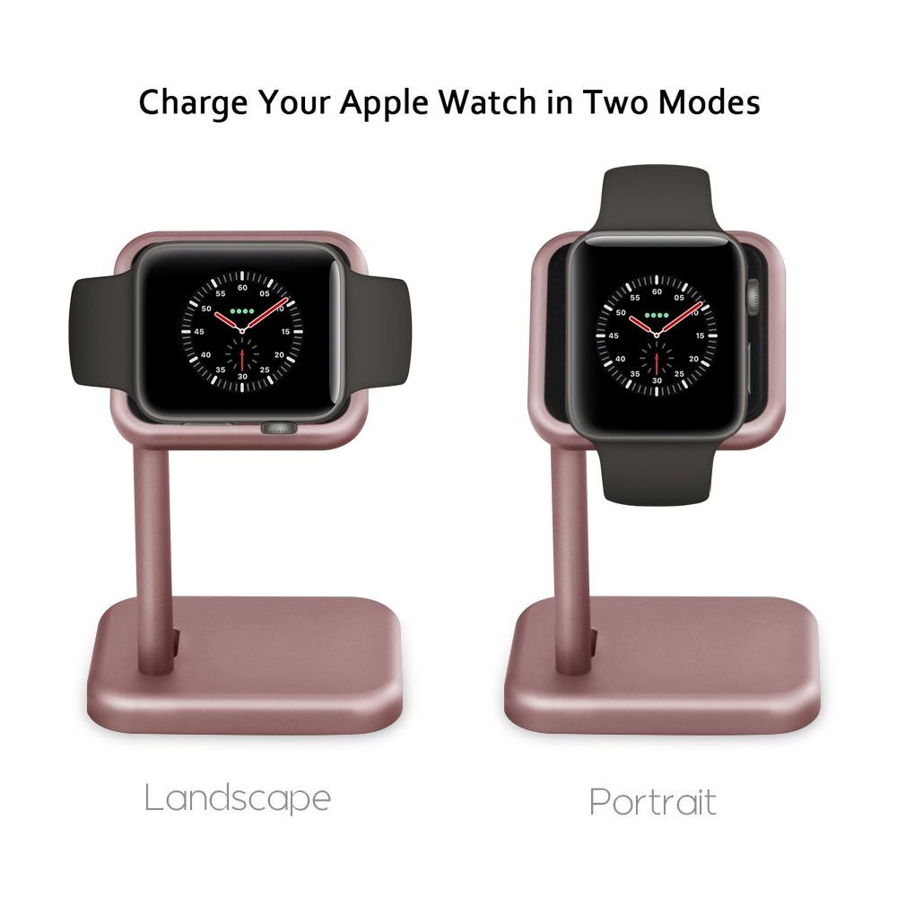 Đế sạc Apple Watch dạng treo sạc kiêm giá đỡ hợp kim nhôm cho đồng hồ thông minh để bàn làm việc sang trọng