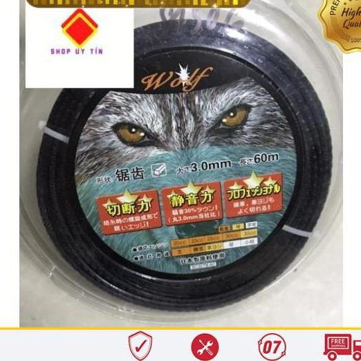 Cước cắt cỏ gai đen 60 mét