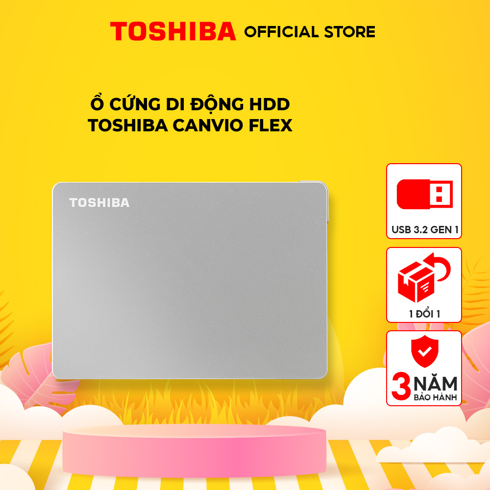 Ổ Cứng Di Động HDD Toshiba Canvio Flex hàng chính hãng