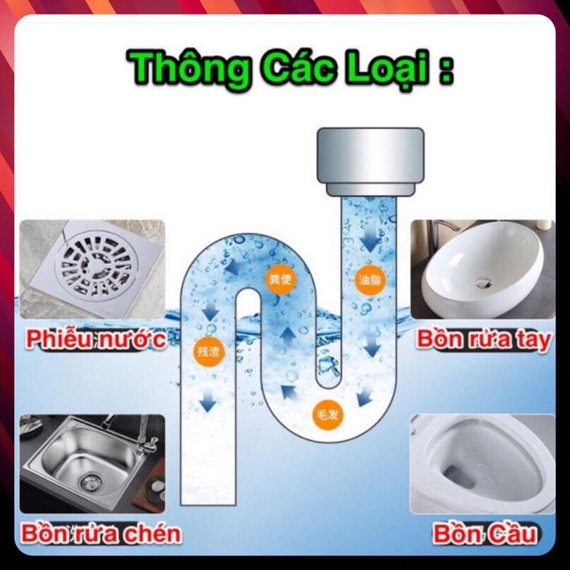 Bột thông tắc cống, thông bồn cầu, thông đường ống rửa bát