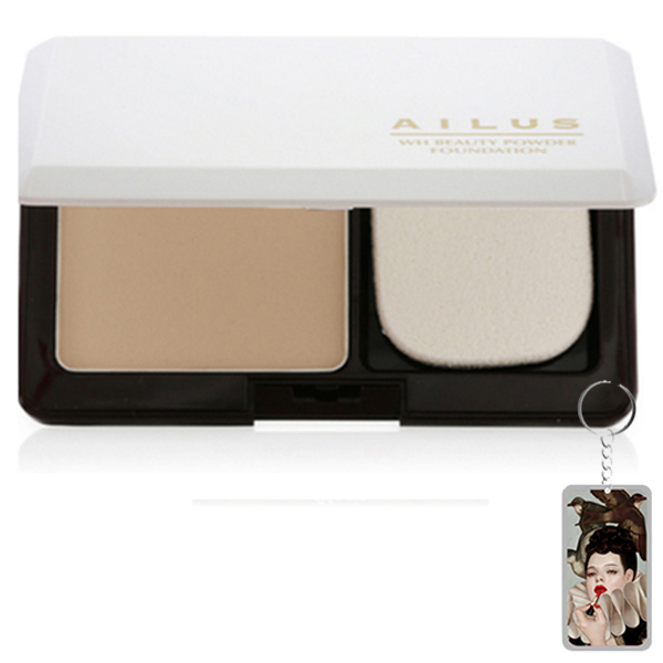 Phấn nền sáng da Naris Ailus WH Beauty Powder Foundation Nhật Bản 10g + Móc khóa