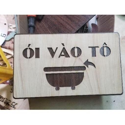Bảng Gỗ Trang Trí Decor Ói Vào Tô