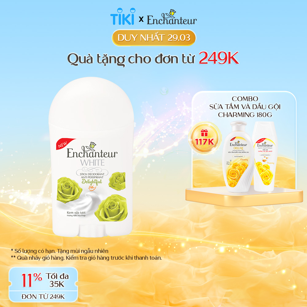 Sáp Khử Mùi Trắng Da Enchanteur Delightful 40gr