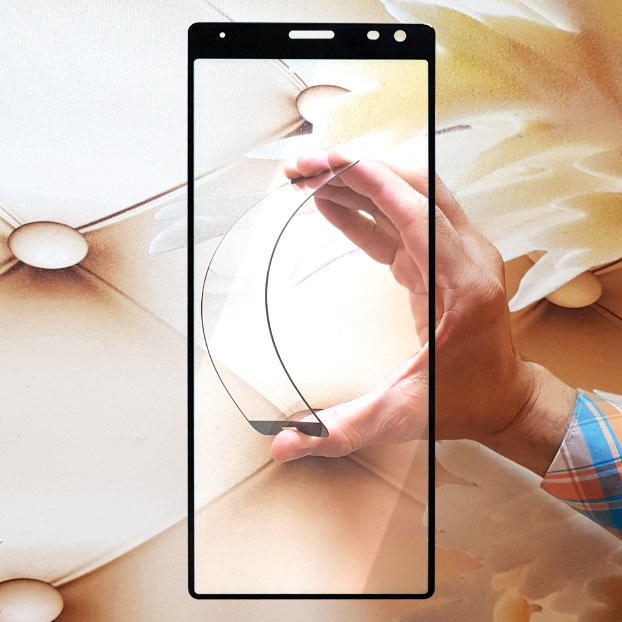 Miếng kính cường lực cho Sony Xperia 10 Plus Full màn hình - Đen