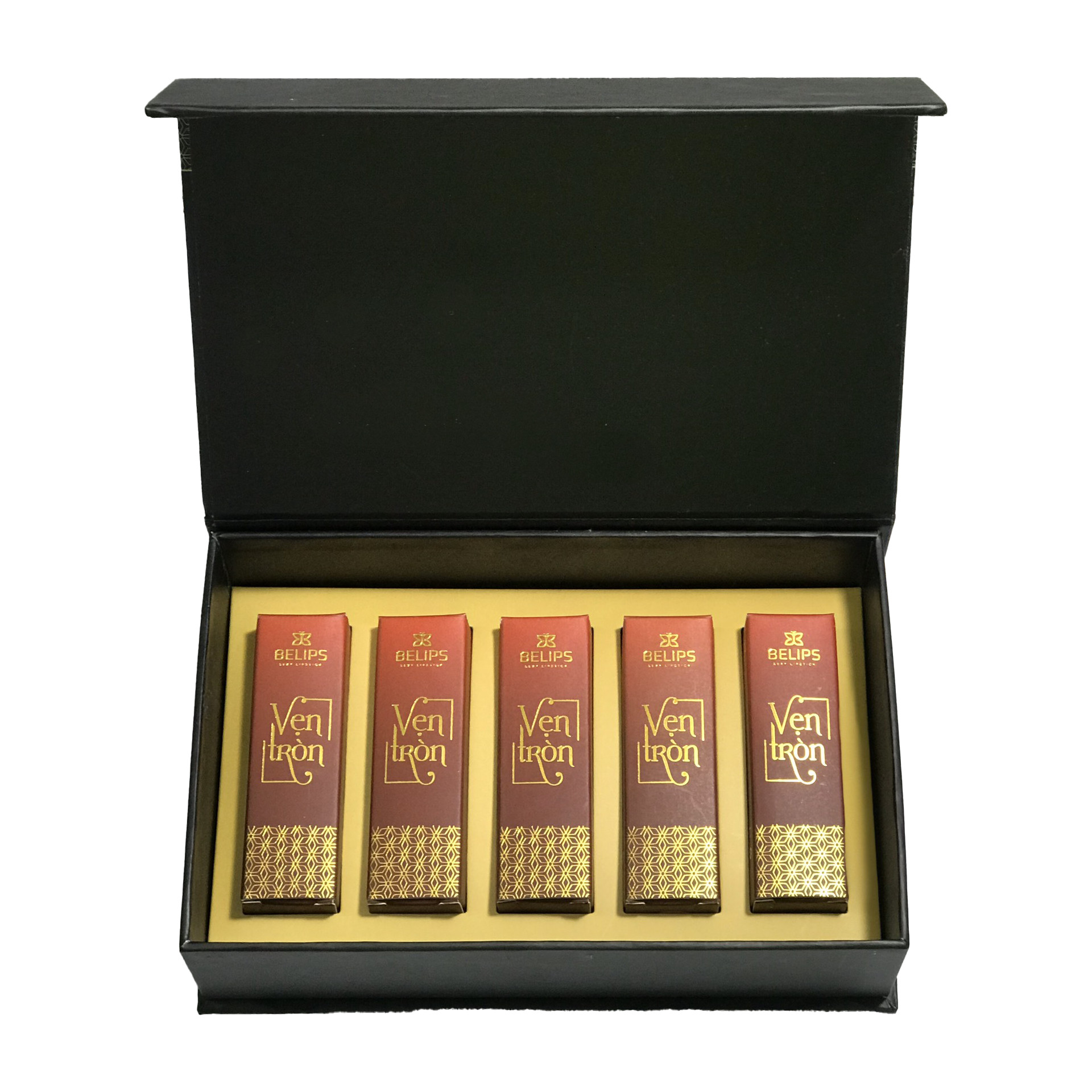 SET SON QUÀ TẶNG CAO CẤP BELIPS 5 SON 100% THIÊN NHIÊN, KHÔNG CHỨA CHÌ, AN TOÀN CHO CẢ MẸ BẦU
