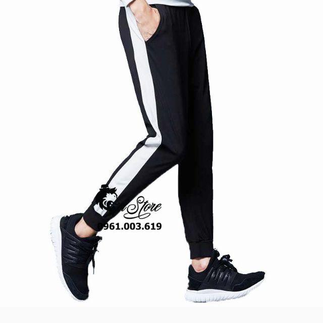 40-95kg Quần jogger 1 sọc NAM NỮ bigsize có bo