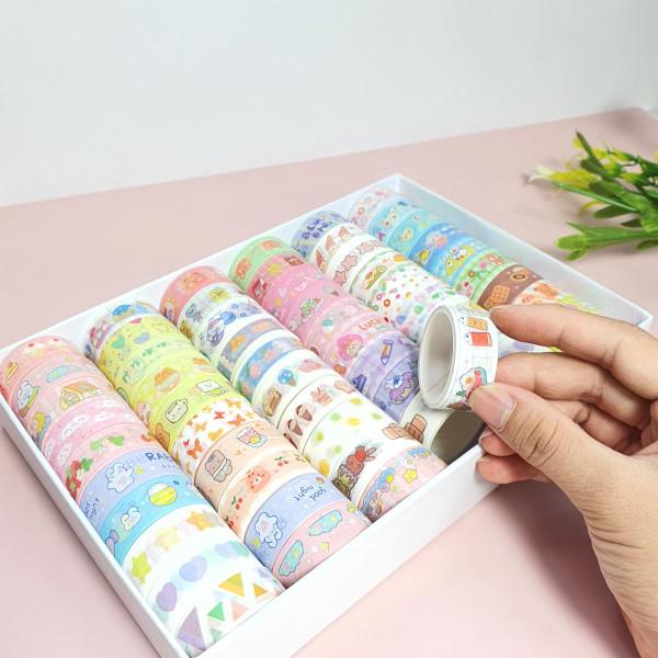 Băng Dính Washi Tape/ Băng keo giấy Nhật Bản