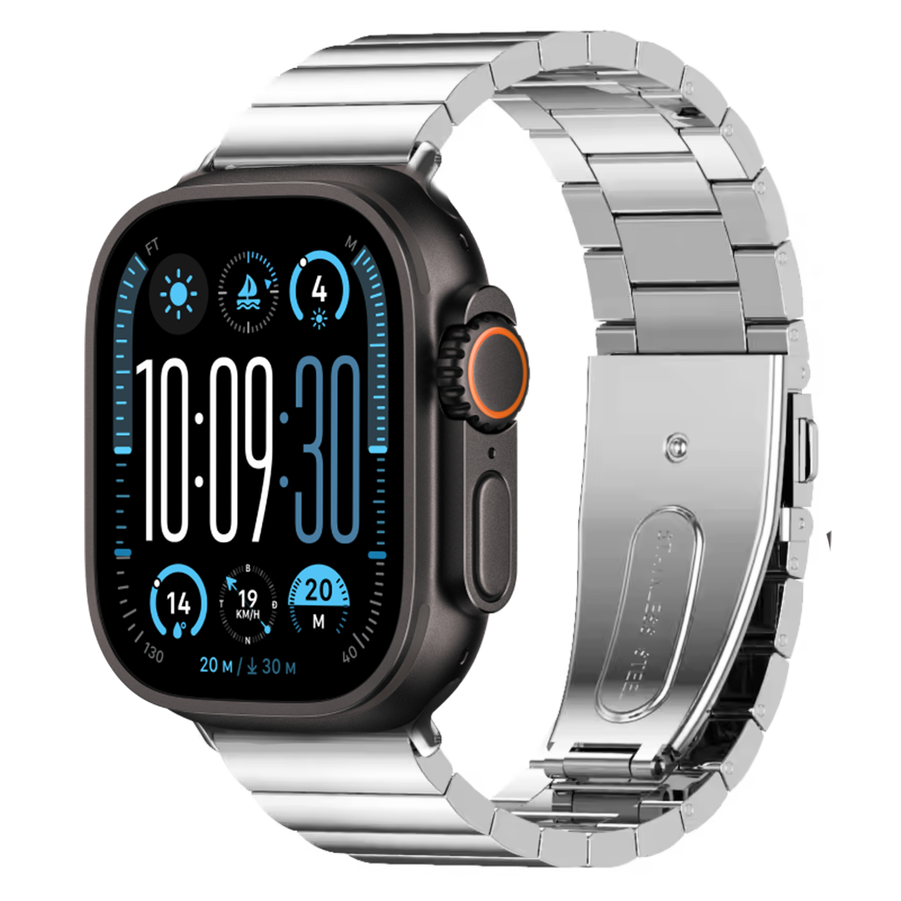 Dây Thép Mắt Ngang cho Apple Watch Series / Apple Watch Ultra Size 40/41/42mm &amp; 44/45/46/49mm - Hàng Chính Hãng