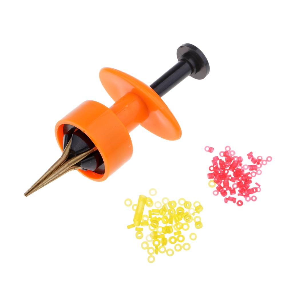 Portable Copper Bloodworm Clip Bait Lures Earthworm Clip Tackle Tool