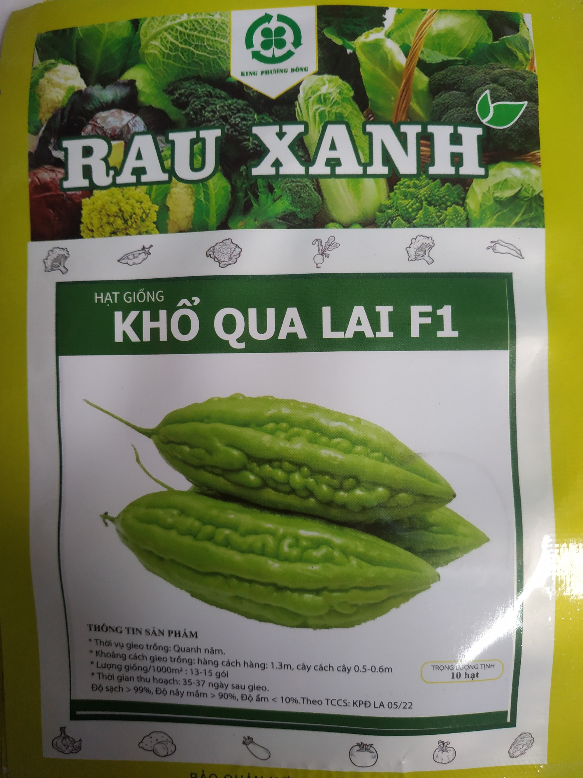 Hạt giống KHỔ QUA LAI F1 - gói 10 hạt