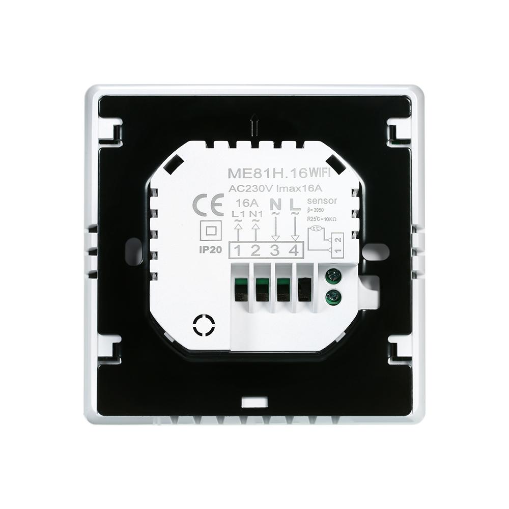 Bộ điều chỉnh nhiệt kỹ thuật số thông minh Màn hình LCD Điều khiển APP được lập trình hàng tuần,Thích hợp để sưởi ấm bằng điện