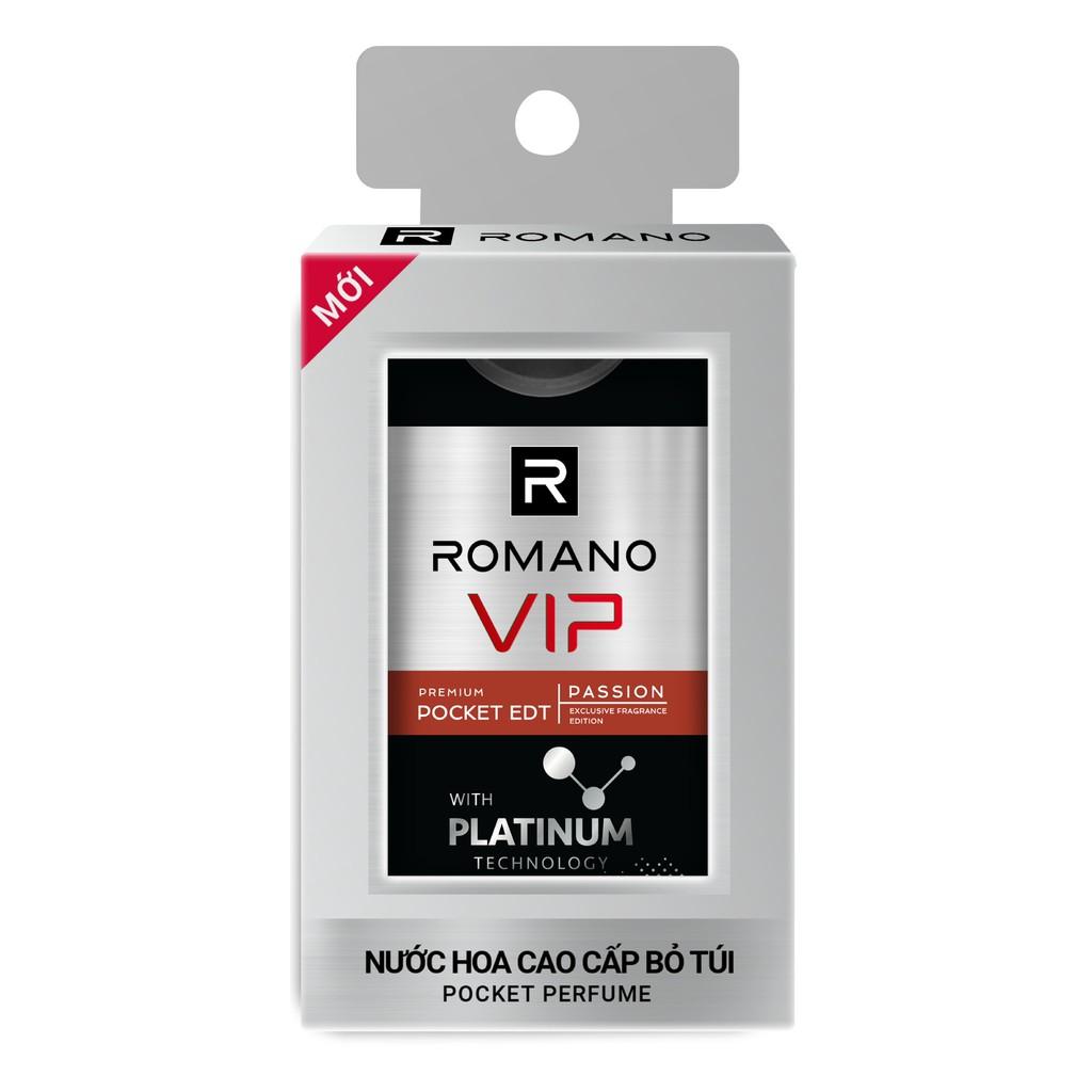 Nước hoa bỏ túi Romano Vip Passion sang trọng cuốn hút 18ml