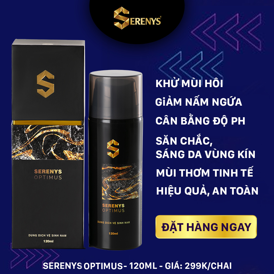 Combo 2 Gel vệ sinh nam Serenys Optimus 120ml - Dung dịch vệ sinh phụ khoa nam giới