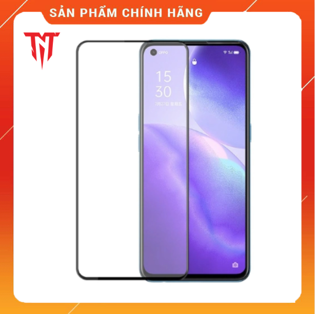 Bộ 2 Kính cường lực full keo dùng cho điện thoại Oppo Reno 5 - Hàng chính hãng