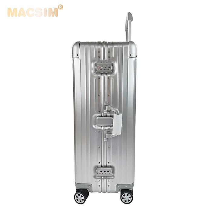 Vali hợp kim nhôm nguyên khối MS1104 Macsim cao cấp màu Bạc cỡ 29 inches