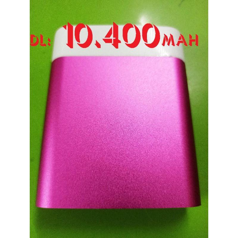 Sạc dự phòng 10.400mah vỏ nhôm màu hồng