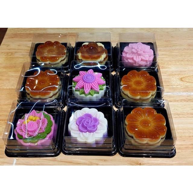 50 Hộp XY12-12 Đựng Bánh Trung Thu 250G - Rau Câu Hoa Sen 10cm