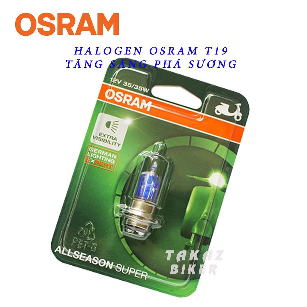 Bóng đèn HALOGEN OSRAM T19 - Tăng sáng vàng nắng nhạt 35W Dùng Cho Xe Dream, Wave, Wave 100, Future Tăng Sáng Phá Sương