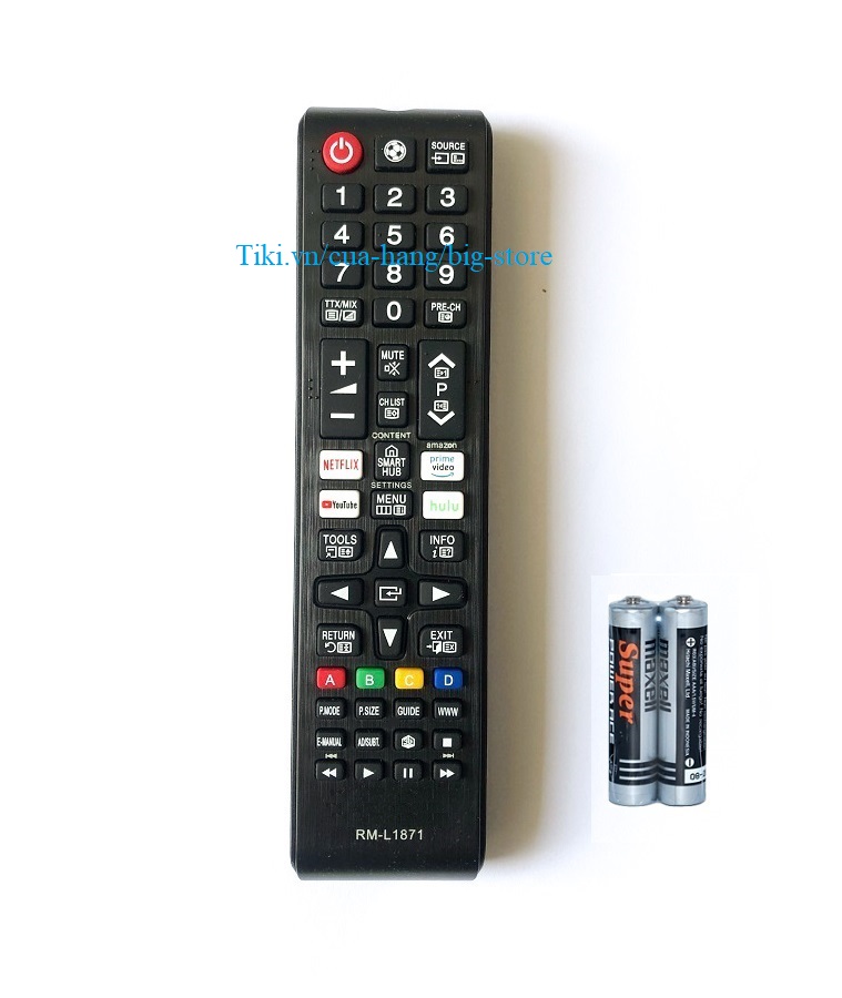 Remote Điều Khiển TV Dành Cho SAMSUNG Smart Tivi Internet RM-L1871 NETFLIX Youtube Prime Video Hulu