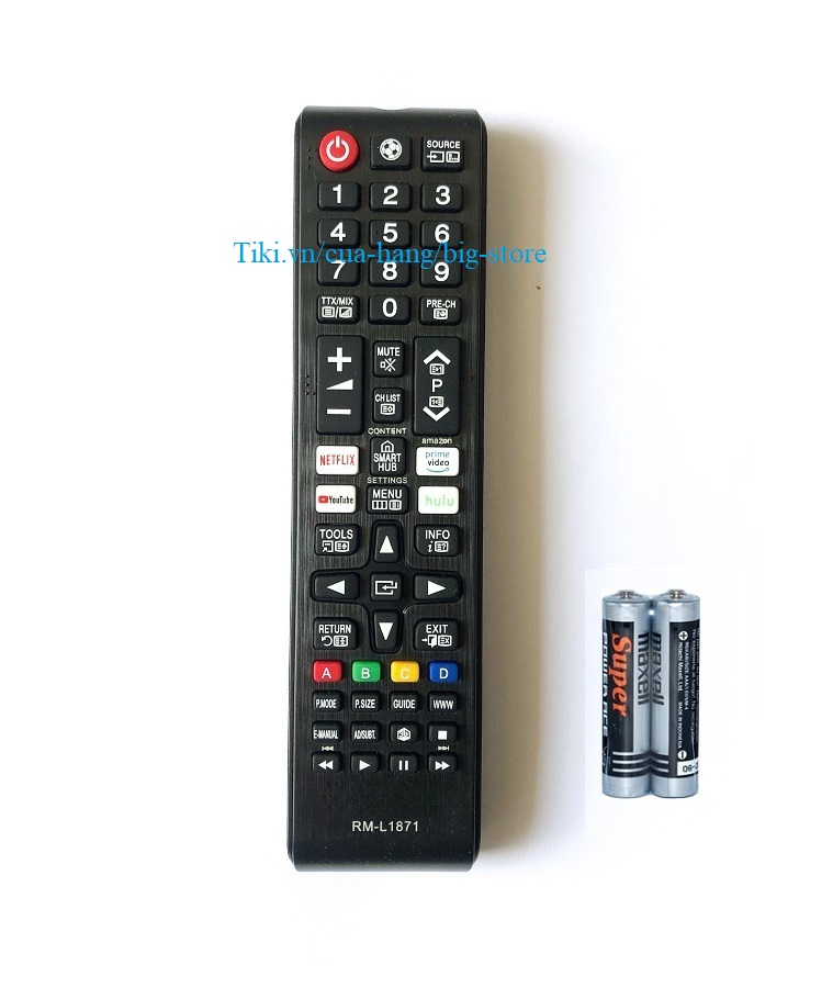 Remote Điều Khiển TV Dành Cho SAMSUNG Smart Tivi Internet RM-L1871 NETFLIX Youtube Prime Video Hulu